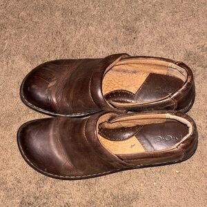 b.o.c. Women's Brown Leather Heels